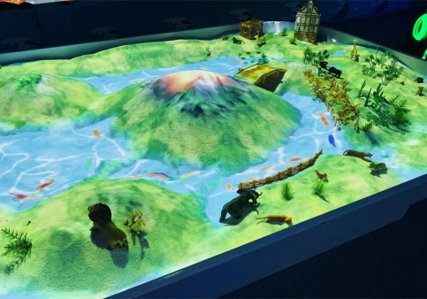 梦幻沙滩乐园：儿童互动投影的未来